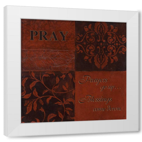 . White Modern Wood Framed Art Print by Haynes, Smith