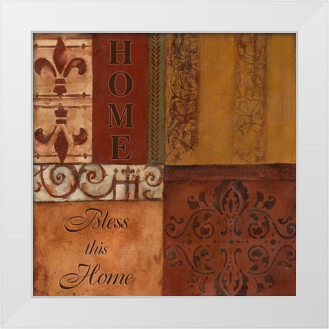 . White Modern Wood Framed Art Print by Haynes, Smith