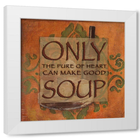 . White Modern Wood Framed Art Print by Haynes, Smith