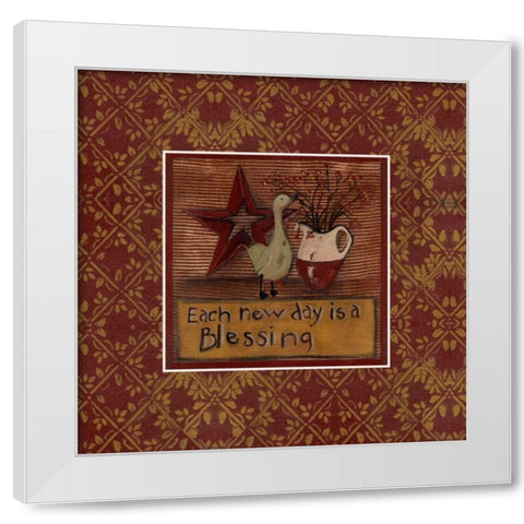 . White Modern Wood Framed Art Print by Haynes, Smith