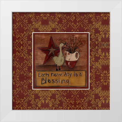 . White Modern Wood Framed Art Print by Haynes, Smith