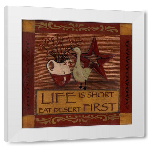 . White Modern Wood Framed Art Print by Haynes, Smith