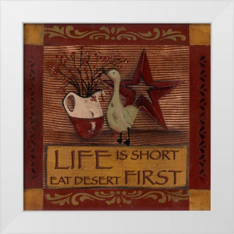 . White Modern Wood Framed Art Print by Haynes, Smith