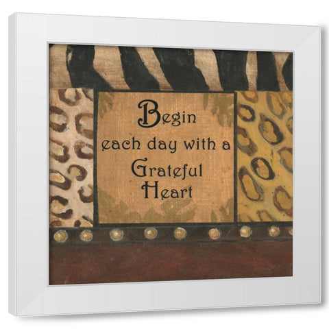 . White Modern Wood Framed Art Print by Haynes, Smith