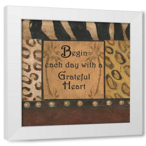 . White Modern Wood Framed Art Print by Haynes, Smith