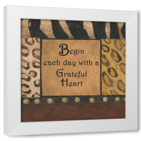 . White Modern Wood Framed Art Print by Haynes, Smith