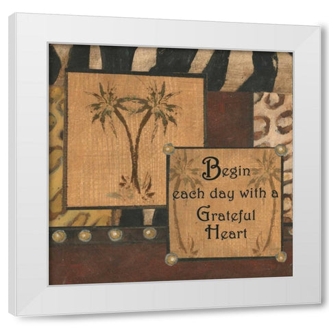 . White Modern Wood Framed Art Print by Haynes, Smith