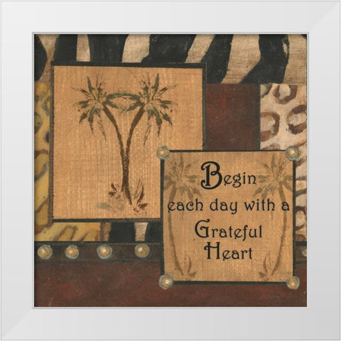 . White Modern Wood Framed Art Print by Haynes, Smith