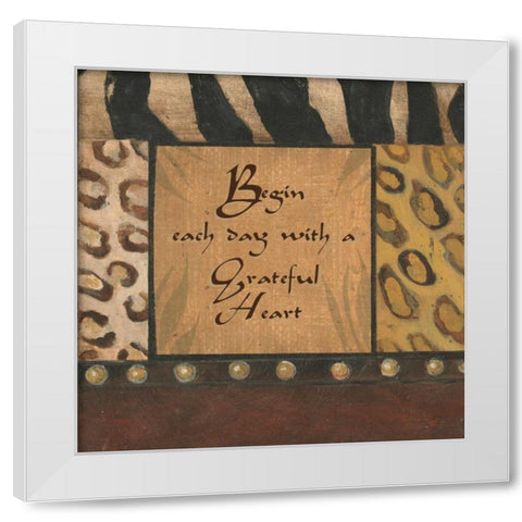 . White Modern Wood Framed Art Print by Haynes, Smith