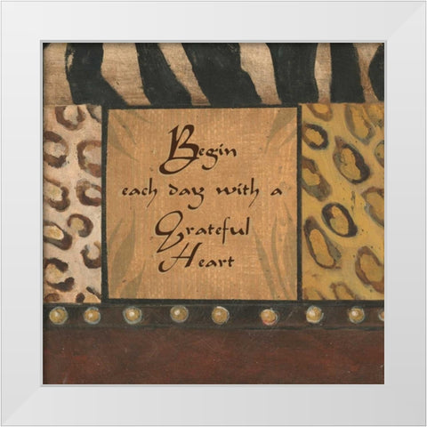 . White Modern Wood Framed Art Print by Haynes, Smith