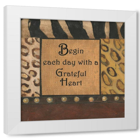 . White Modern Wood Framed Art Print by Haynes, Smith