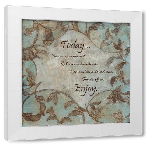 . White Modern Wood Framed Art Print by Haynes, Smith