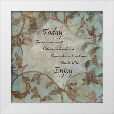 . White Modern Wood Framed Art Print by Haynes, Smith