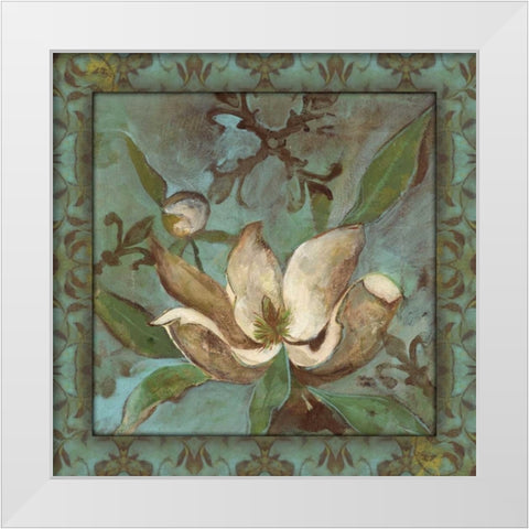 . White Modern Wood Framed Art Print by Haynes, Smith