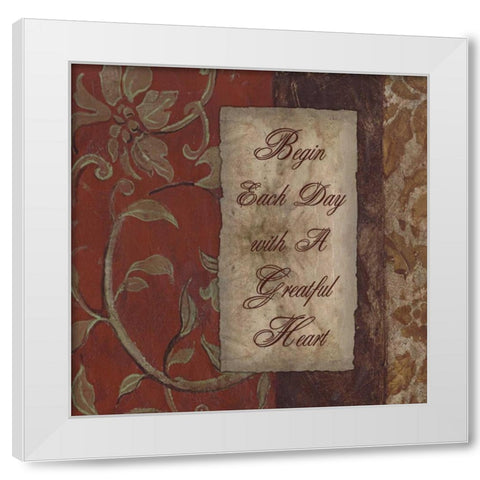 . White Modern Wood Framed Art Print by Haynes, Smith