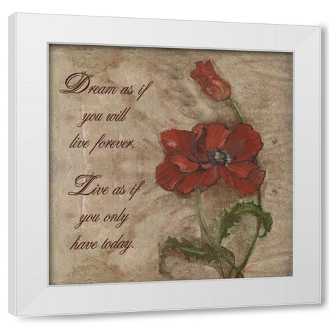 . White Modern Wood Framed Art Print by Haynes, Smith