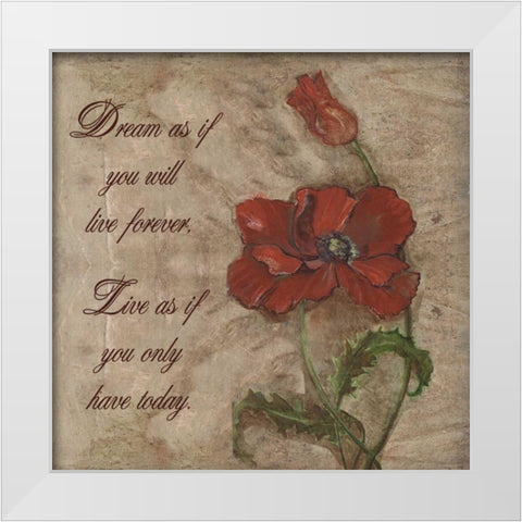 . White Modern Wood Framed Art Print by Haynes, Smith