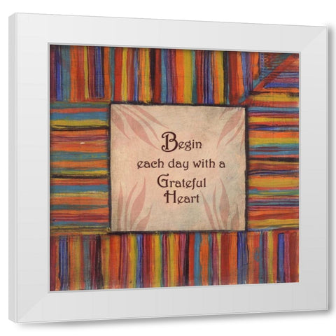 . White Modern Wood Framed Art Print by Haynes, Smith