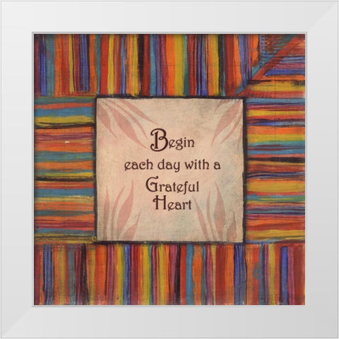 . White Modern Wood Framed Art Print by Haynes, Smith