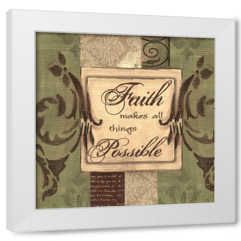 . White Modern Wood Framed Art Print by Haynes, Smith