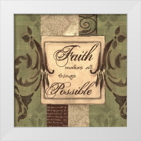 . White Modern Wood Framed Art Print by Haynes, Smith
