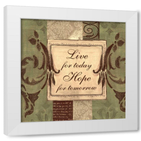 . White Modern Wood Framed Art Print by Haynes, Smith