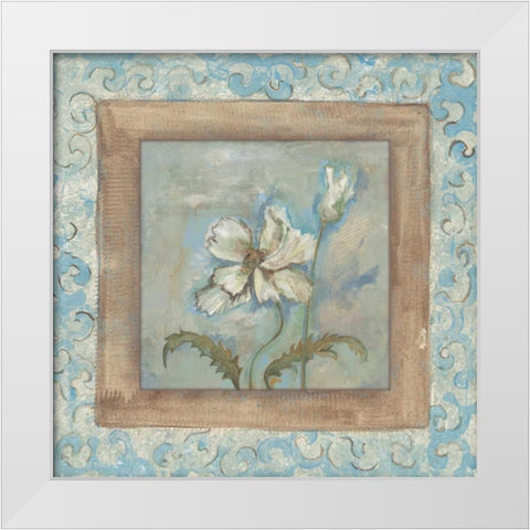 . White Modern Wood Framed Art Print by Haynes, Smith
