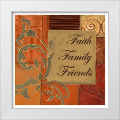 . White Modern Wood Framed Art Print by Haynes, Smith