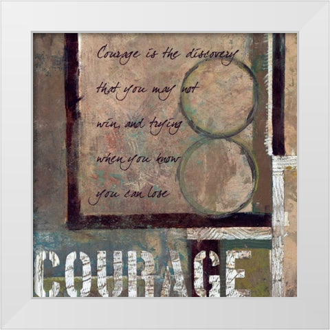 . White Modern Wood Framed Art Print by Haynes, Smith
