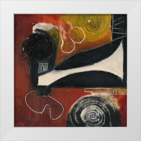 . White Modern Wood Framed Art Print by Haynes, Smith
