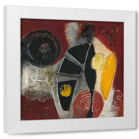 . White Modern Wood Framed Art Print by Haynes, Smith