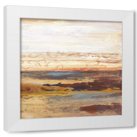 Golden View 2 White Modern Wood Framed Art Print by Haynes, Smith