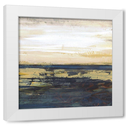 Lake Horizons 5 White Modern Wood Framed Art Print by Haynes, Smith