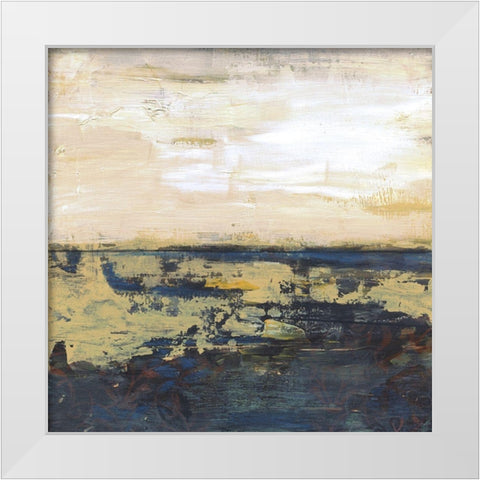 Lake Horizons 3 White Modern Wood Framed Art Print by Haynes, Smith