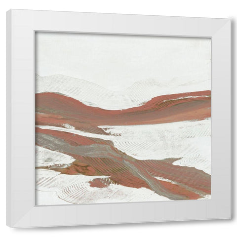 Soothing Abstract 3 White Modern Wood Framed Art Print by Haynes, Smith