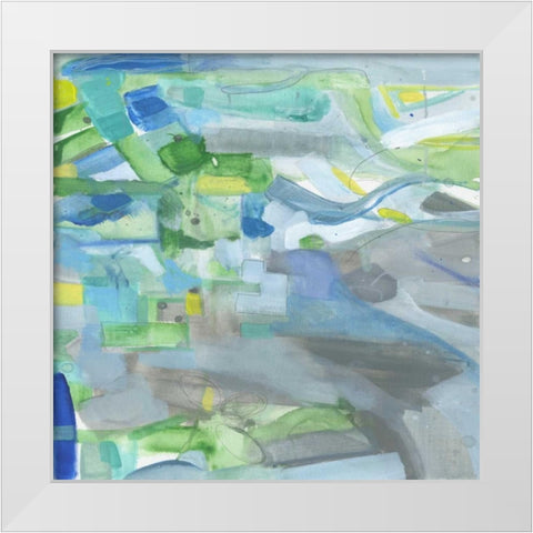Liberally Geen White Modern Wood Framed Art Print by Haynes, Smith
