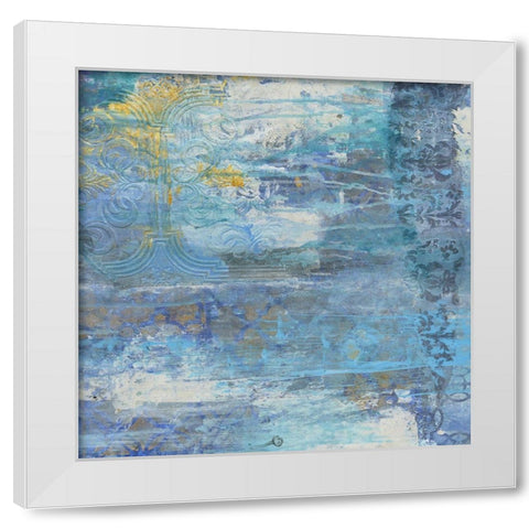 Sapphire Collision 2 White Modern Wood Framed Art Print by Haynes, Smith