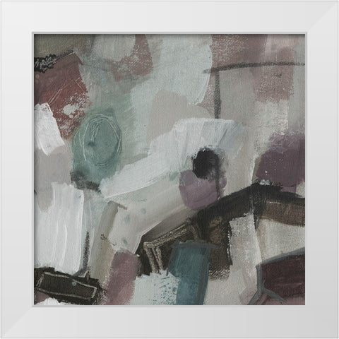 Cool Swatch A White Modern Wood Framed Art Print by Haynes, Smith
