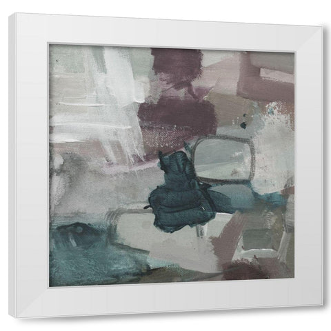 Cool Swatch C White Modern Wood Framed Art Print by Haynes, Smith