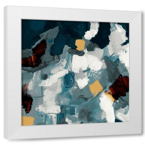 Shimmering Analysis 1 White Modern Wood Framed Art Print by Haynes, Smith