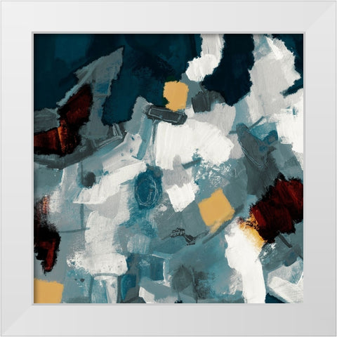 Shimmering Analysis 1 White Modern Wood Framed Art Print by Haynes, Smith