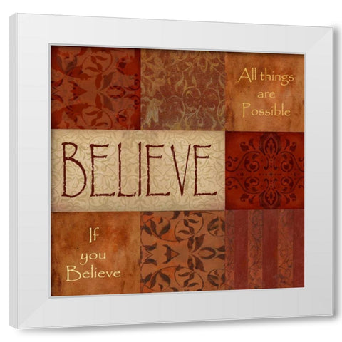 . White Modern Wood Framed Art Print by Haynes, Smith