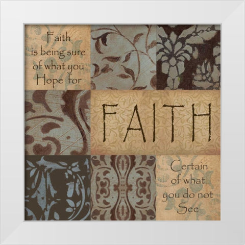 . White Modern Wood Framed Art Print by Haynes, Smith