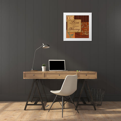 . White Modern Wood Framed Art Print by Haynes, Smith