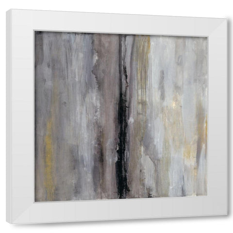 The Hall White Modern Wood Framed Art Print by Haynes, Smith