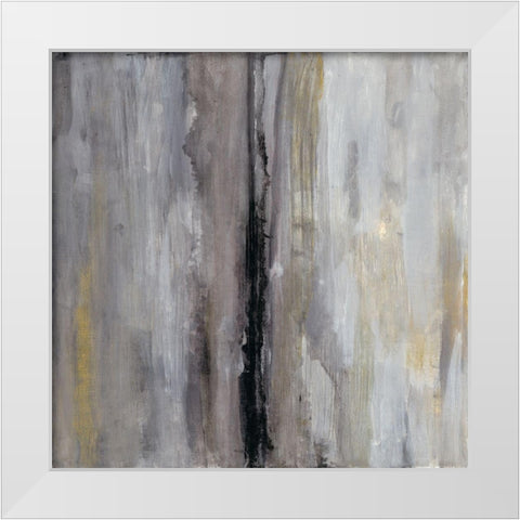 The Hall White Modern Wood Framed Art Print by Haynes, Smith