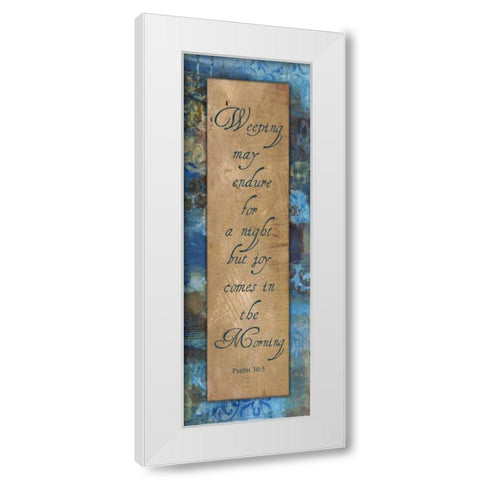 In The Morning Autumn Blooms White Modern Wood Framed Art Print by Haynes, Smith