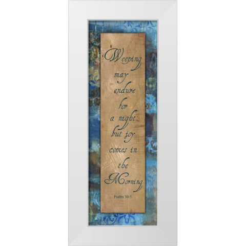 In The Morning Autumn Blooms White Modern Wood Framed Art Print by Haynes, Smith