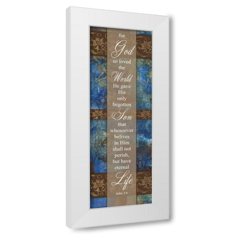 Begotten Son Winter Rain White Modern Wood Framed Art Print by Haynes, Smith