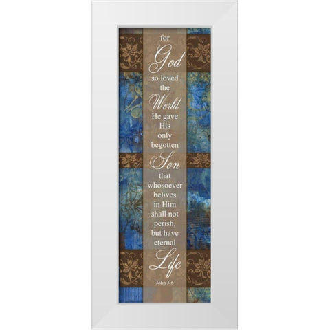 Begotten Son Winter Rain White Modern Wood Framed Art Print by Haynes, Smith